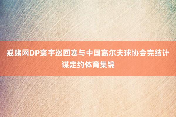 戒赌网DP寰宇巡回赛与中国高尔夫球协会完结计谋定约体育集锦