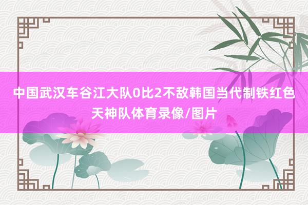 中国武汉车谷江大队0比2不敌韩国当代制铁红色天神队体育录像/图片